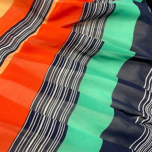 Modcloth Striped Flutter Sleeve Dress 2X - Picture 6 of 7